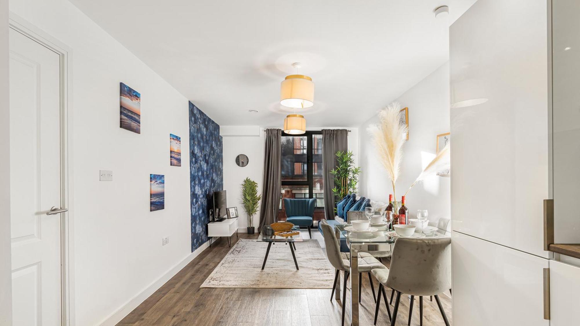 Ferienwohnung Oceanic Bliss: 2 Bed 2 Bath + Free Park + Netflix Birmingham Exterior foto